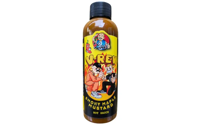 Lou's X V-rev Smoky Maple Mustard Hotsauce - 500ml Squeezy