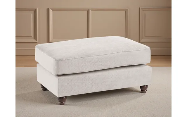 Luxurious Windsor Fullback Sofa Footstool Comfortable Foam-filled Cushion Top - Stone
