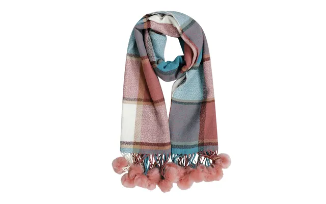 Luxurious Women's Oversized Soft Touch Scarf Blanket With Pom Poms Red And Pink Check Shawl Wrap Warm Winter Fashion 100