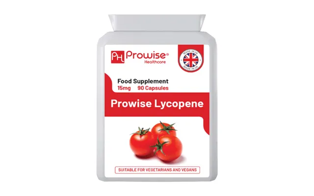 Lycopene 15mg Capsules Powerful Antioxidant Prostate - Heart & Eye Health Prowise Healthcare product image