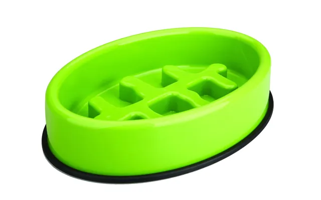 M-pets Fishbone - Slow Feed Bowl Oval