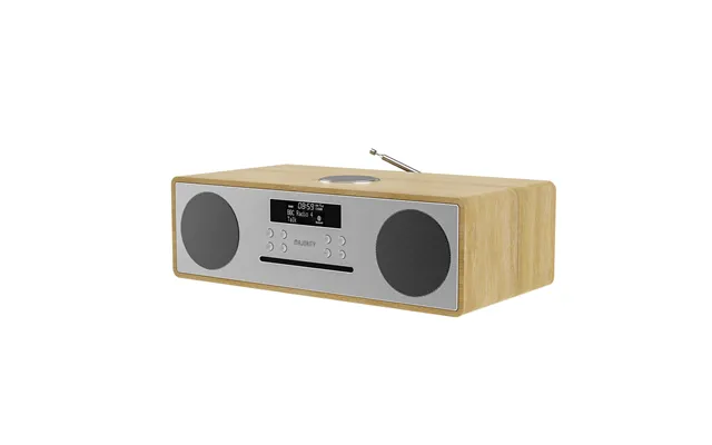 Majority Oakington Oak Music System Cd Player Dab Radio Bluetooth