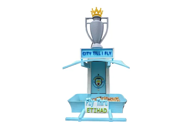Manchester City Bird Feeder Garden Seed Feeding Station