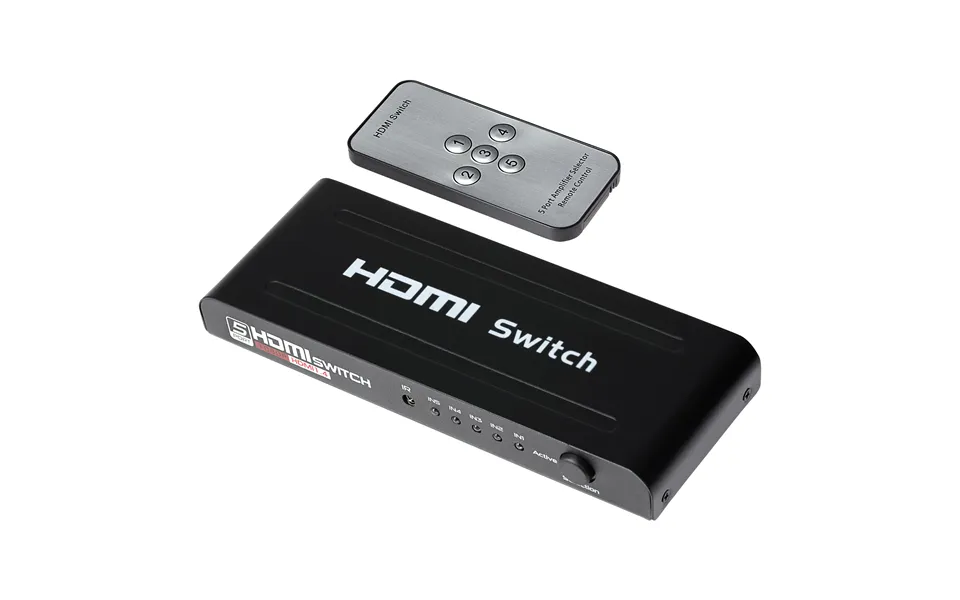 Maplin Hdmi Switch 5 Ports In 1 Port Out 4k Ultra Hd 30hz With Remote Control