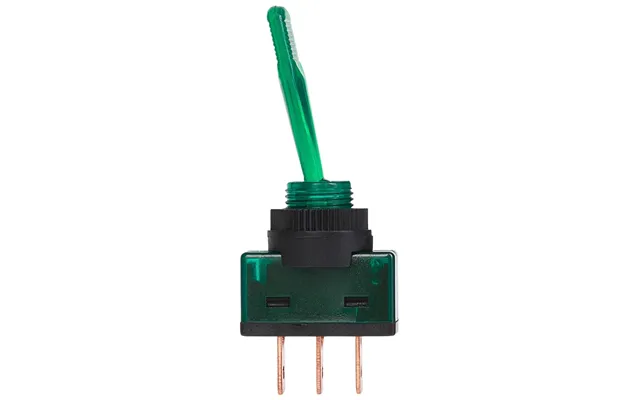 Maplin Spst Illuminated Toggle Switch - Green