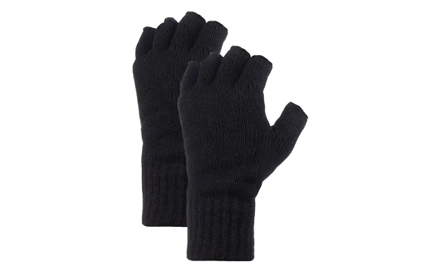 Mens Fingerless Gloves With Thermal Fleece Lining - 2 Pack
