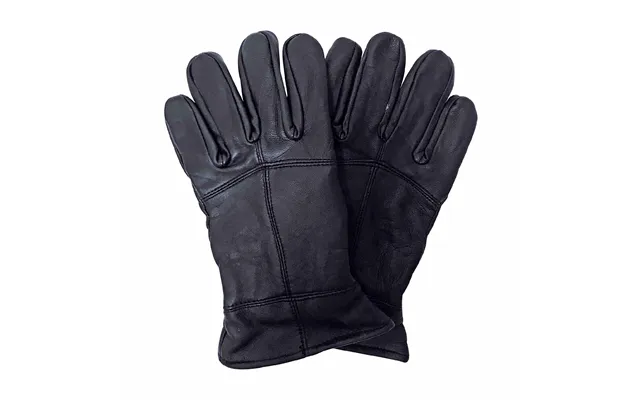 Mens Fleece Lined Thinsulate Leather Gloves For Winter - L Xl Black