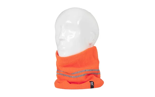 Mens Hi Vis Reflective Soft Fleece Lined Thermal Winter Neck Warmer - One Size Orange