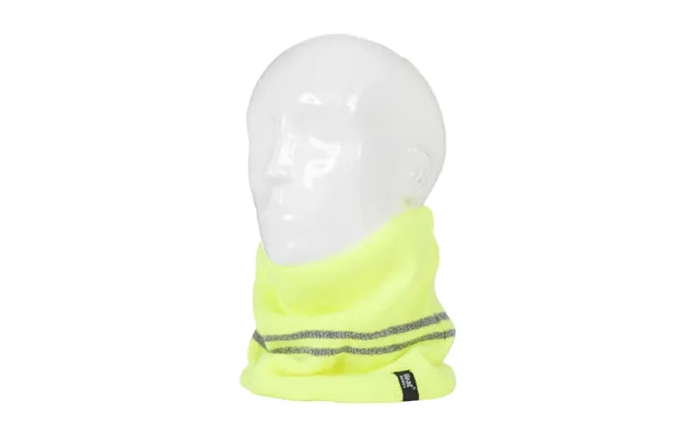 Mens Hi Vis Reflective Soft Fleece Lined Thermal Winter Neck Warmer - One Size Yellow