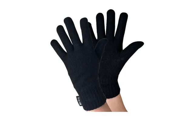 Mens Knitted Thermal 40g 3m Thinsulate Insulation Winter Gloves - L Xl Black