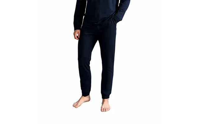 Mens Luxury Pyjama Trousers Loungewear Jogging Bottoms - M Navy