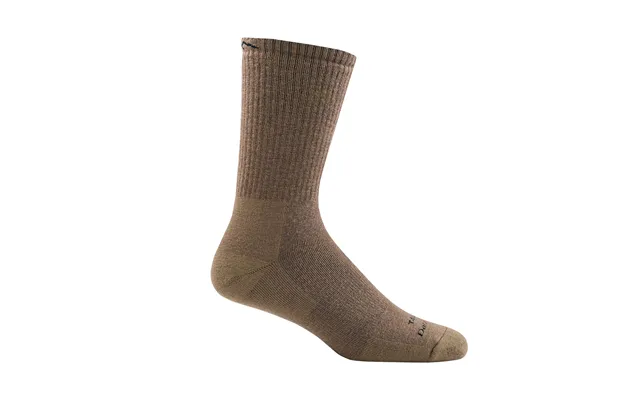 Mens Merino Wool Boot Heavyweight Tactical Socks With Full Cushion - L Coyote Brown