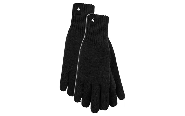 Mens Thermal Gloves With Protective Ribbed Cuff - 2 Pack