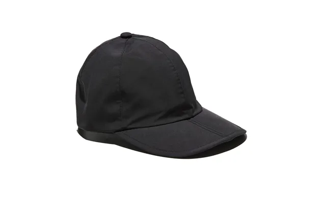 Mens Waterproof Foldable Peak Cap - One Size Black