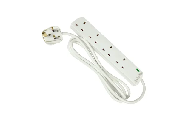 Mercury 4 Gang Mains Extension Lead With Surge Protection - 5 Metre