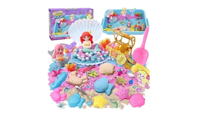 Mermaid Magic Sandbox Kit With 900g Magic Sand - Castle Molds