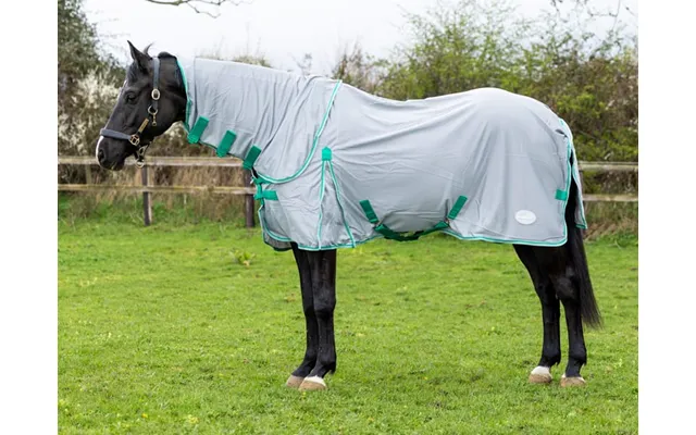 Mesh Fly Rug - Grey Green