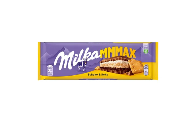 Milka Mmmax Cookie & Chocolate Milk Chocolate 300g Large Bar