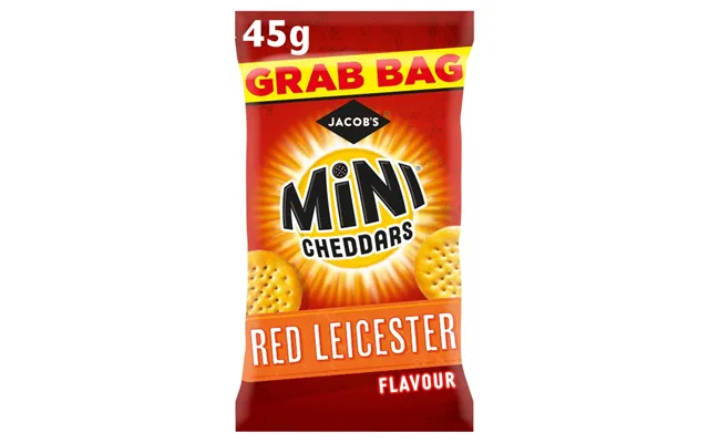 Mini Cheddars Red Leicester Flavour Grab Bag 45g Box Of 30
