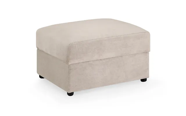 Mirabel Velvet Footstool Ottoman Luxurious Comfort, Elegant Living Room Accent - Mocha