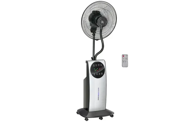 Mistspray Standing Fan, 3.1l Water Tank, Auto Humidity, Black - Top Quality