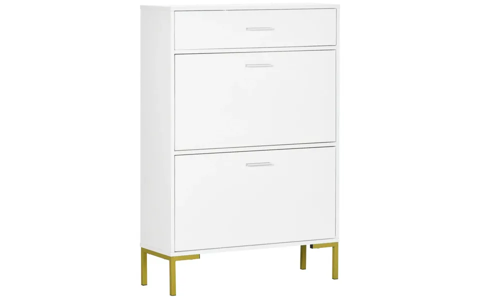 Modern Shoe Cupboard For Hallway W Flip Drawers 12 Pair Shoe Storage Organizer