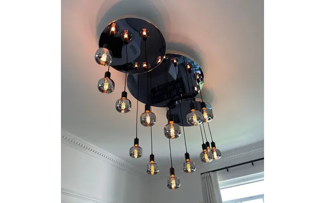 Modern Waves Stainless Steel Mirrored Chandelier product image