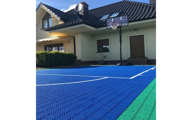 Modular Sports Court Flooring Multiuse Sports - Blue