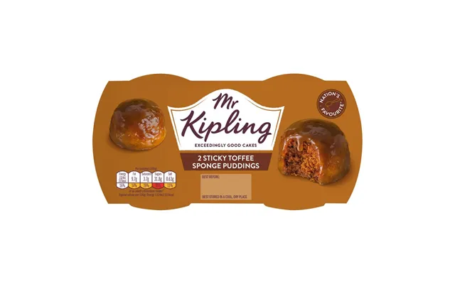 Mr Kipling Sticky Toffee Sponge Puddings 2x95g Case Of 4