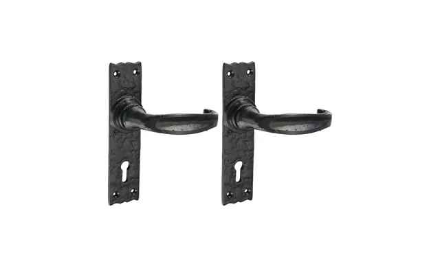 Narrow Style Lever Lock Handle Antique Black - 155 × 37