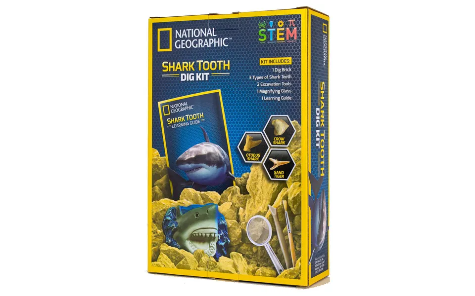 National Geographic Shark Tooth Dig Kit Stem Educational Activity Kit Brand New