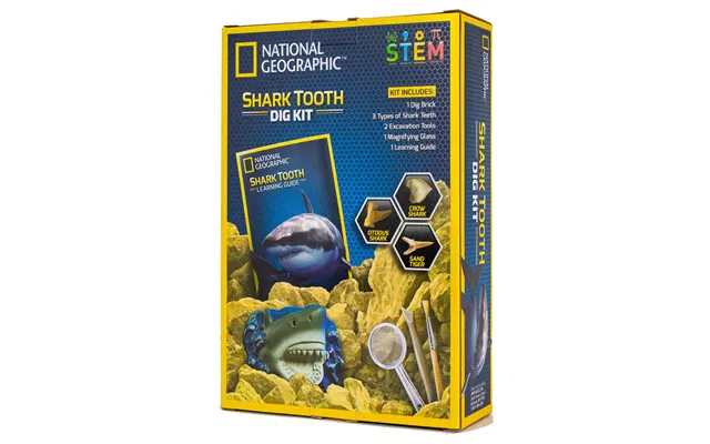 National Geographic Shark Tooth Dig Kit Stem Educational Activity Kit Brand New