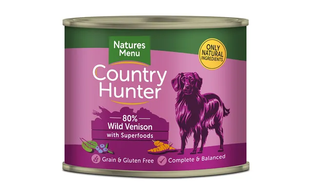 Natures Menu Country Hunter Dog Tins Venis 6x600g