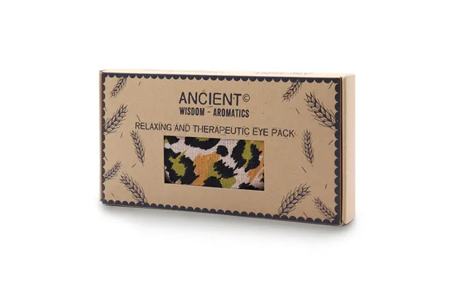 Night Leopard - Lavender Natural Cotton And Juco Eye Pillow In Gift Box