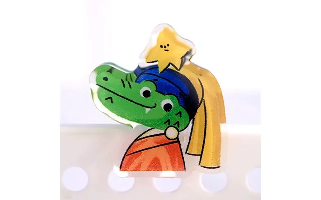 Ninigogo Girl & Pearl Earring Acrylic Binder Clip