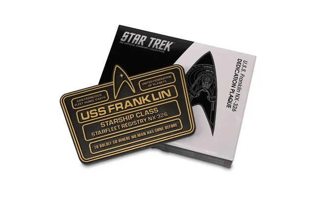 No.8 U.s.s. Franklin Nx-326 Dedication Plaque Eaglemoss Star Trek