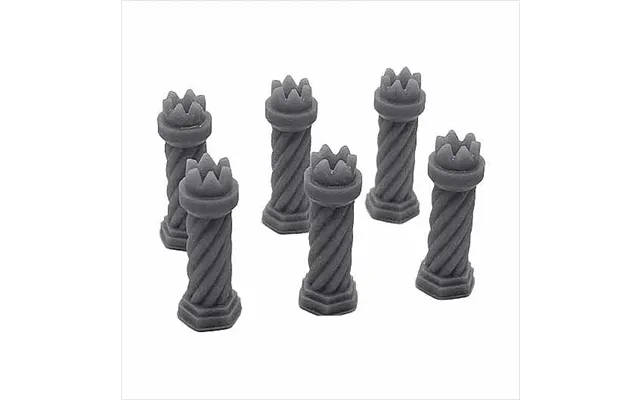 O Scale Ready To Paint Chimney Pot - Tudor-style 2 6 Pack