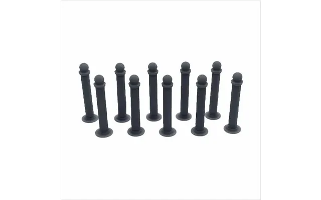 O Scale Ready To Paint Slim Metal Bollard 10 Pack - 6