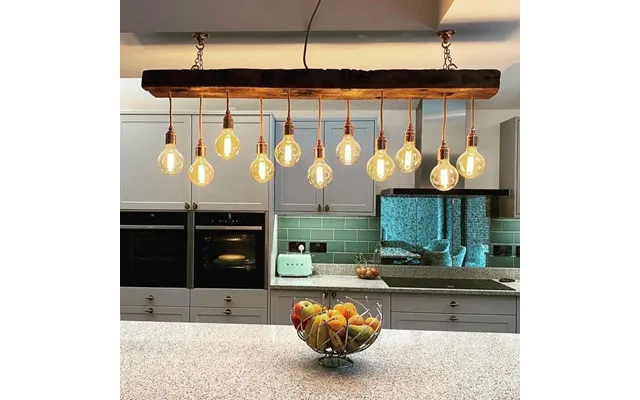 Oak Beam Chandelier - 5 Bulb Holders 70cm Long product image