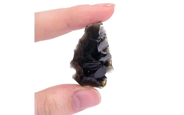 Obsidian Arrowhead Natural Volcanic Glass Collectible Crystal