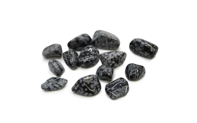 Obsidian Snowflake Tumblestone
