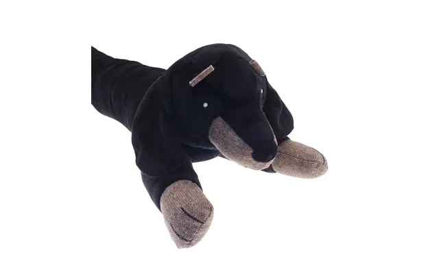 Olivia Rocco Draught Excluder Dachshund Design 88cm W88 X H20 X D16cm Soft Fabric Fleece Super Soft Home Essential - Dac