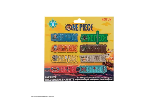 One Piece Fridge Magnets 8-pack Title Sequence