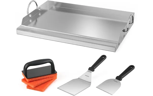 Onlyfire 23 Stainless Steel Bbq Griddle Plate With Spatula & Scraper Kit