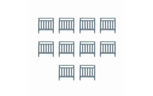 Oo Scale Ready To Paint Pedestrian Railing - Narrow 10 Pack