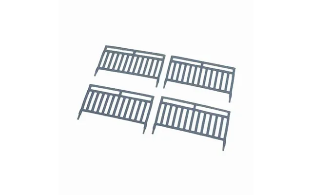 Oo Scale Ready To Paint Pedestrian Railing - Wide 10 Pack