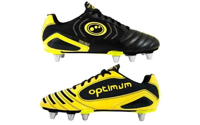 Optimum Velocity Rugby Boot - Black Yellow