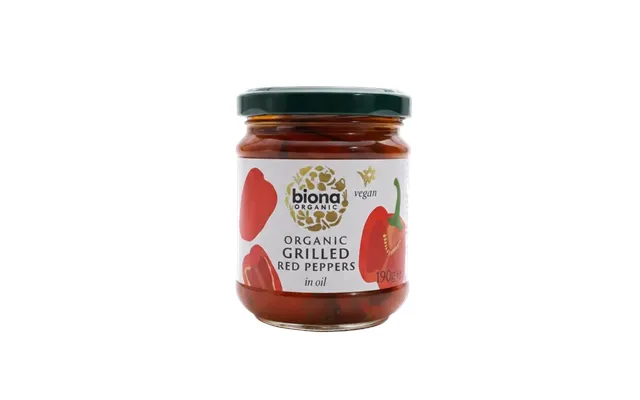Organic Grilled Red Peppers In Oil - 190g