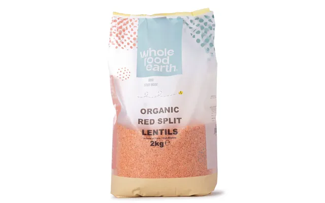 Organic Red Split Lentils - 2kg