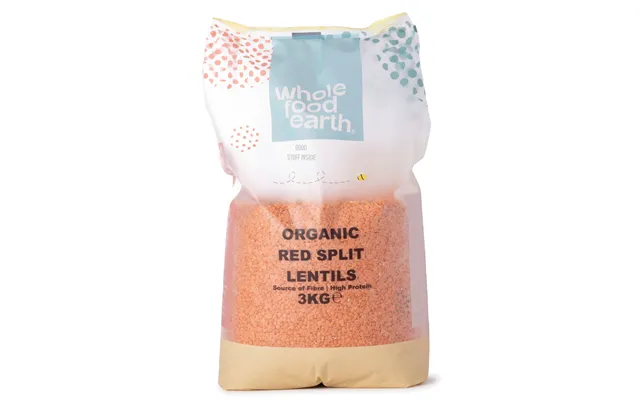 Organic Red Split Lentils - 3kg